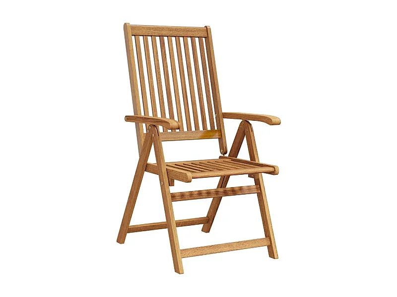 Chaises pliables de jardin lot de 8 Bois d'acacia solide