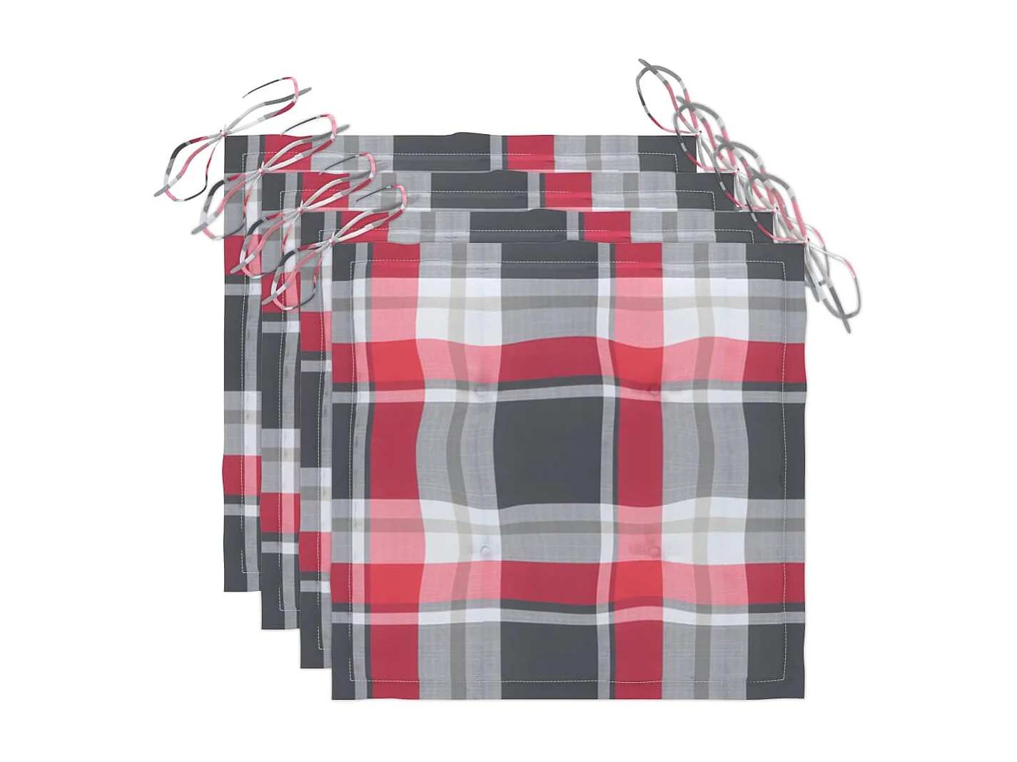 Garten-Essstühle mit Kissen 3 Stk. Massivholz Akazie