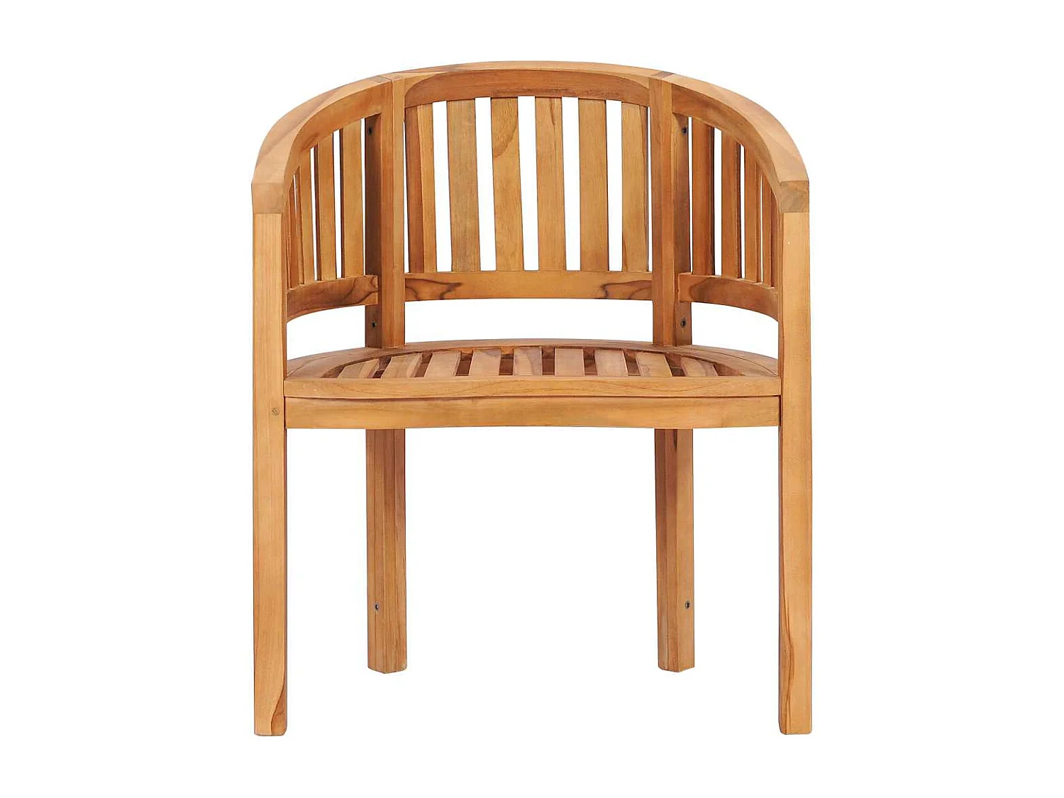 Chaise en forme de banane Bois de teck solide