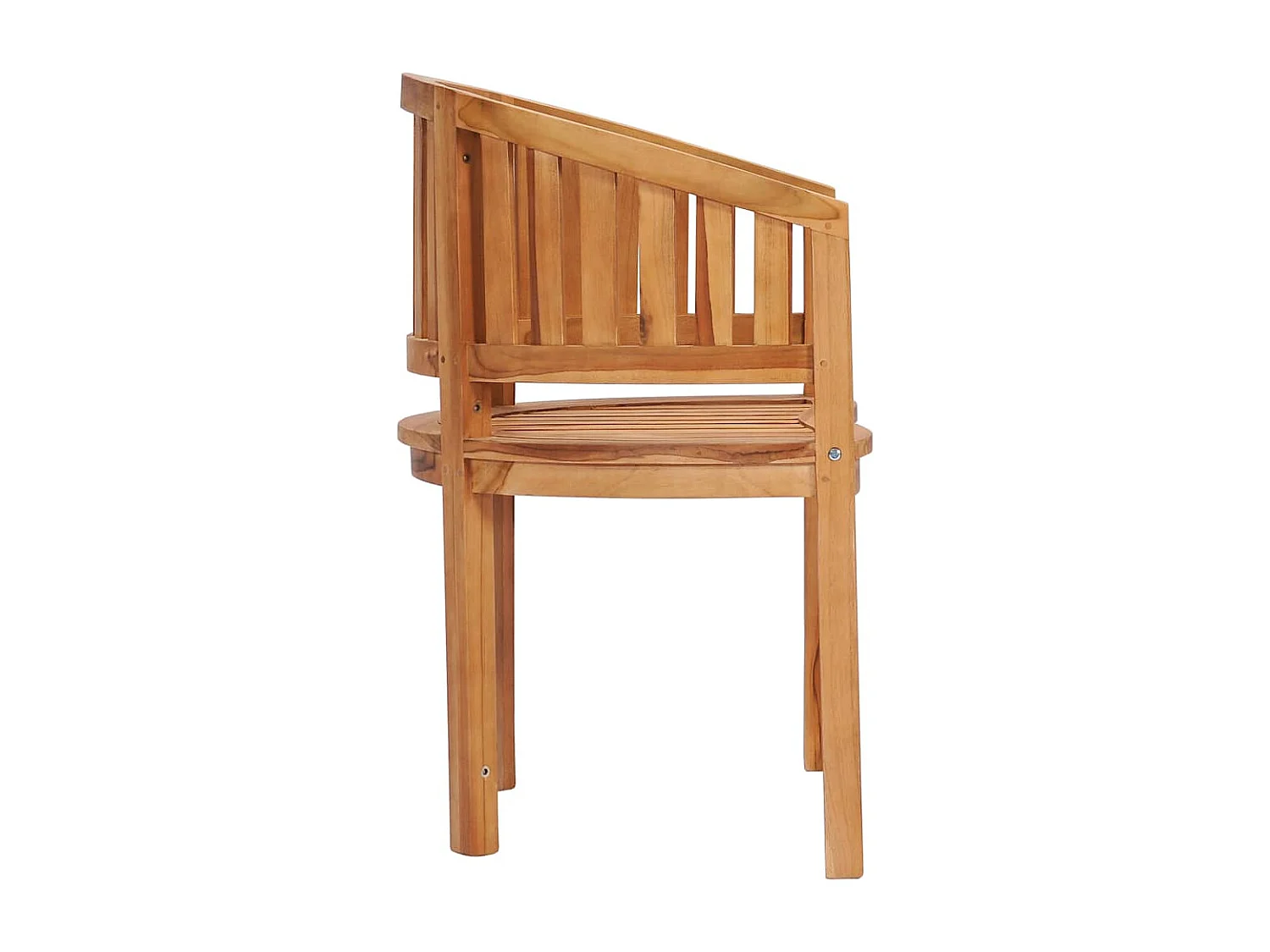 Chaise en forme de banane Bois de teck solide