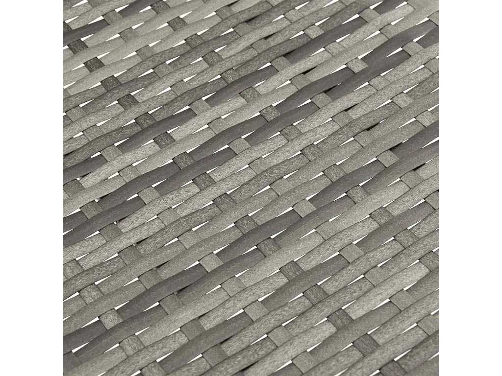 Chaises empilables d'extérieur lot de 4 Gris Résine tressée