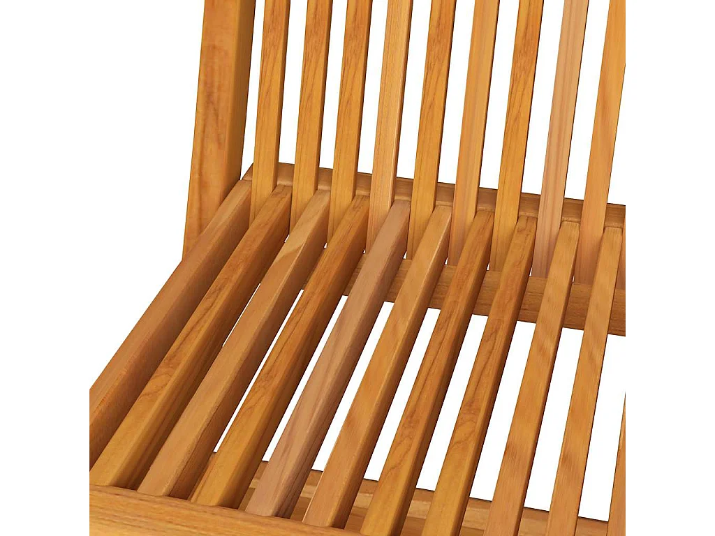 Chaises de jardin et coussins taupe lot de 2 Bois teck massif