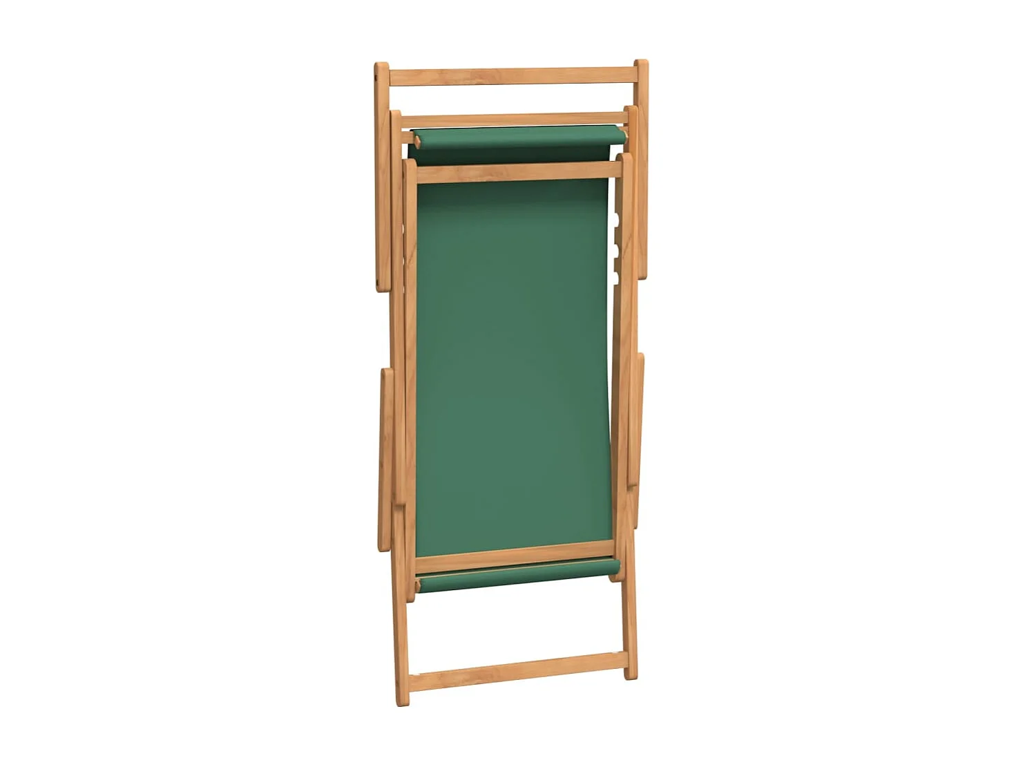 Strandstuhl Klappbar Massivholz Teak Grün