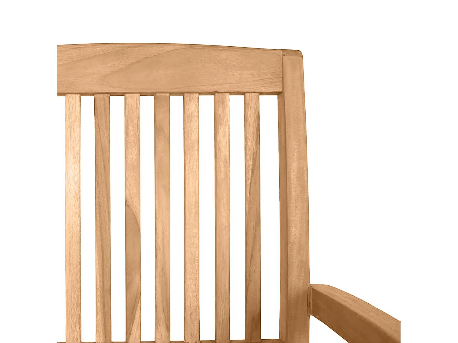 Garten-Essstühle 2 Stk. Stapelbar Teak Massivholz