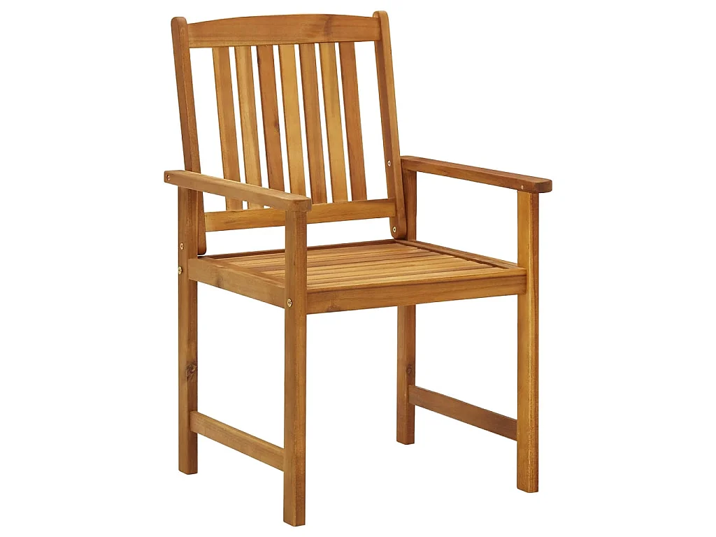 Tuinstoelen 6 st massief acaciahout