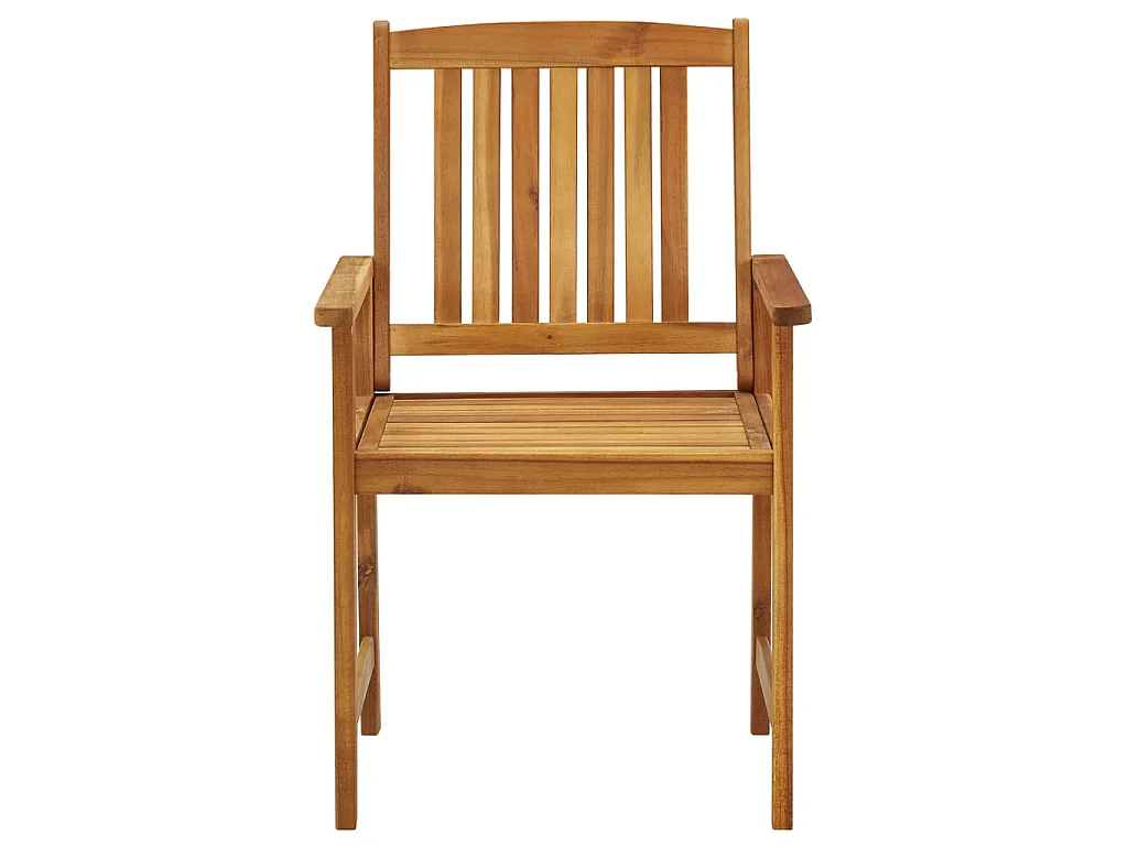 Tuinstoelen 6 st massief acaciahout