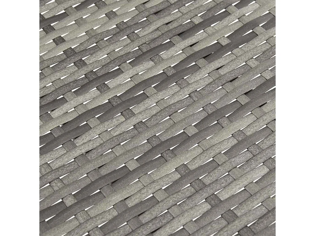 Chaises empilables d'extérieur lot de 2 Gris Résine tressée