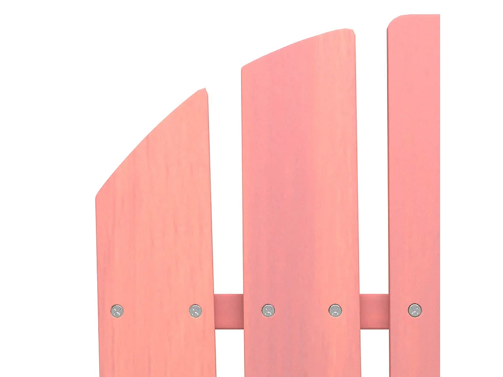 Sedia da Giardino a 2 Posti con Pouf in Legno di Abete Rosa