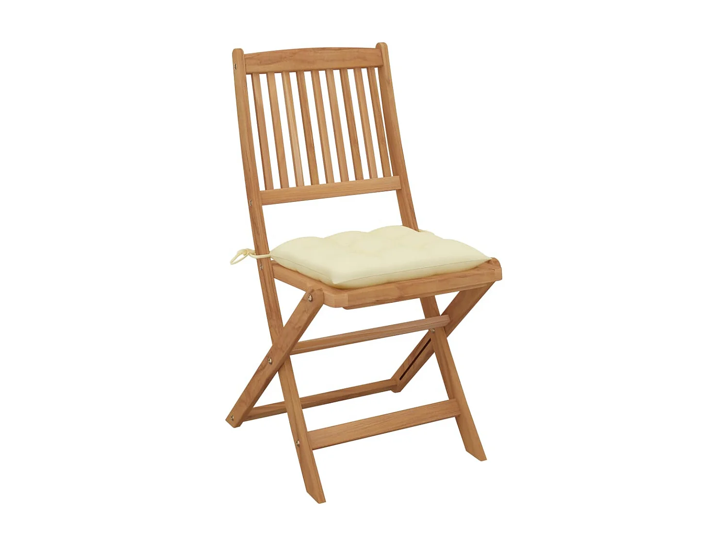 Cadeiras de jardim dobráveis c/ almofadões 2 pcs acácia maciça