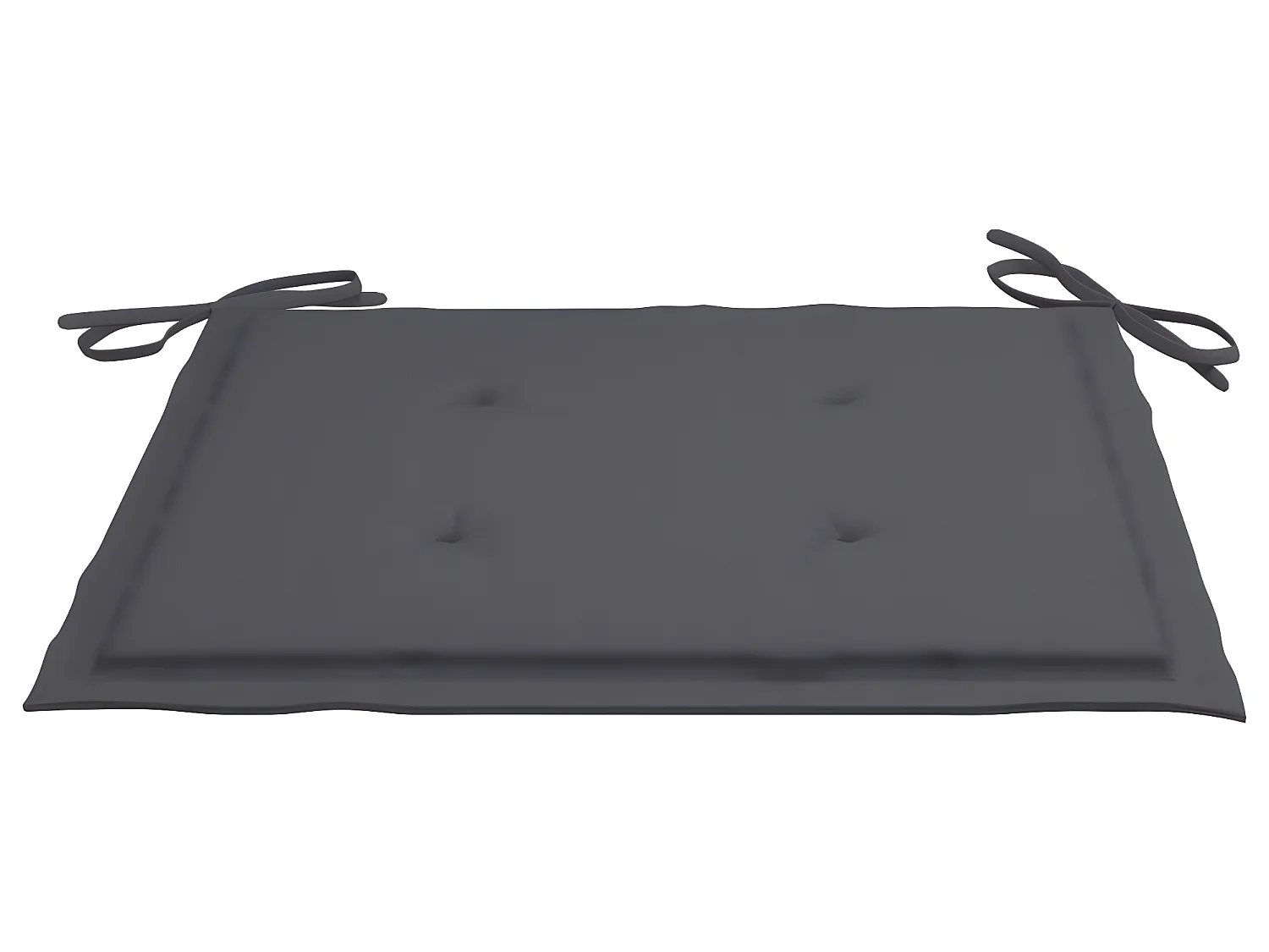 Chaises de jardin et coussins anthracite lot de 2 Bois de teck