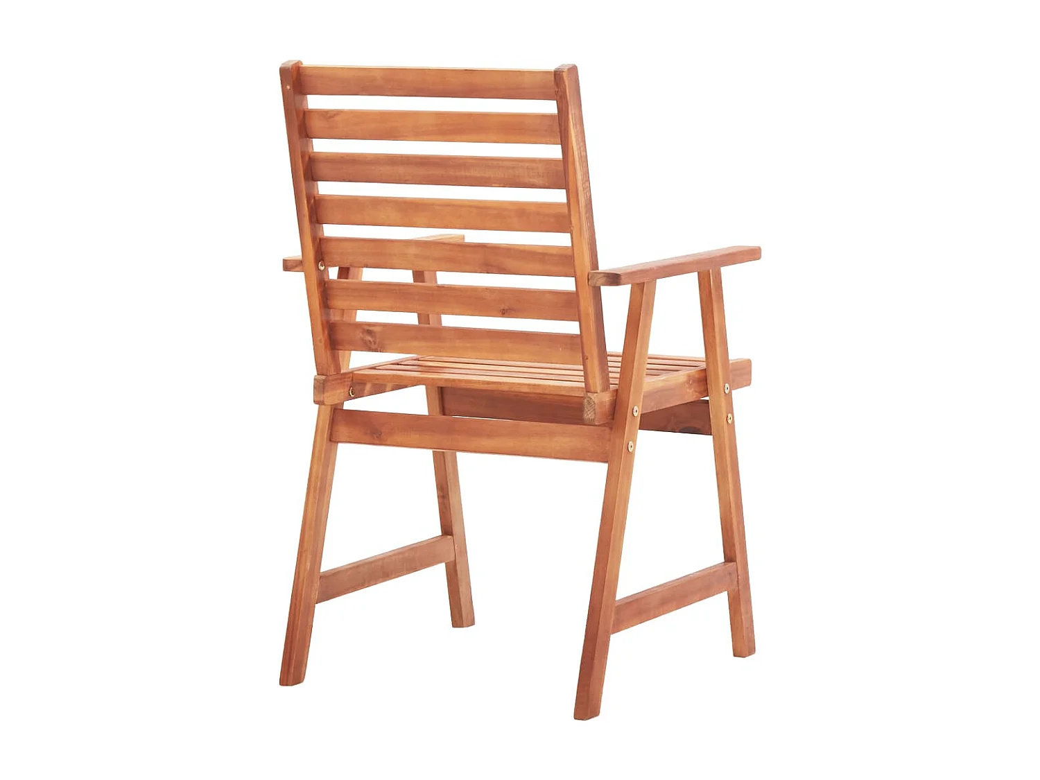 Chaises à manger d'extérieur lot de 2 Bois d'acacia massif