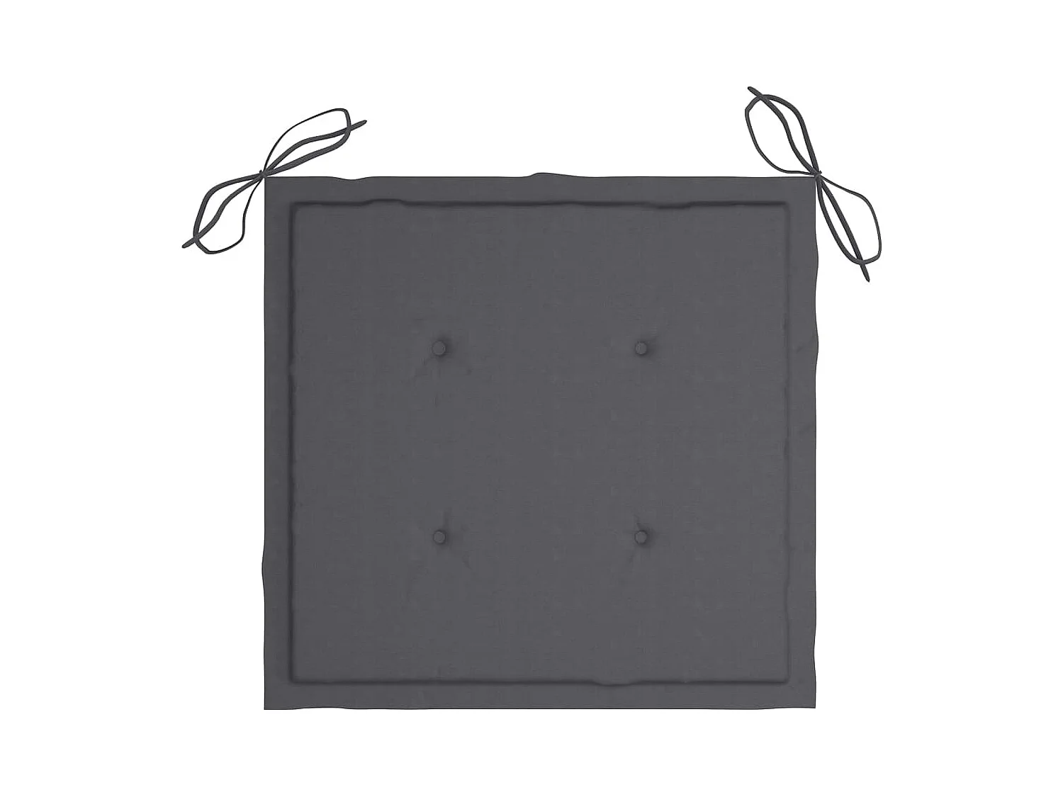 Chaises de jardin avec coussins lot de 8 Bois d'acacia solide