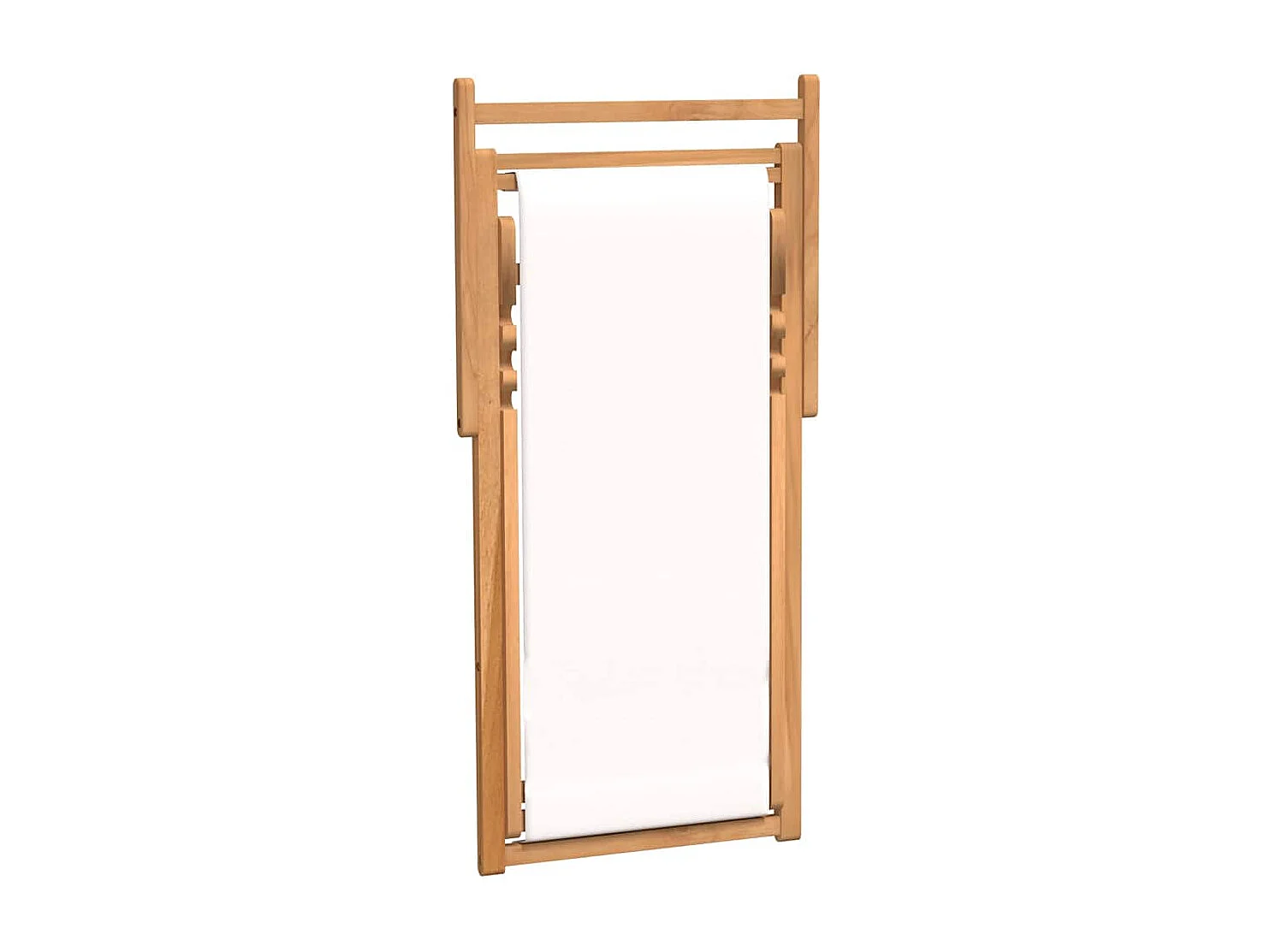 Liegestuhl Teak 56x105x96 cm Creme