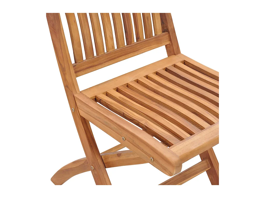 Klappbare Gartenstühle mit Kissen 8 Stk. Massivholz Teak