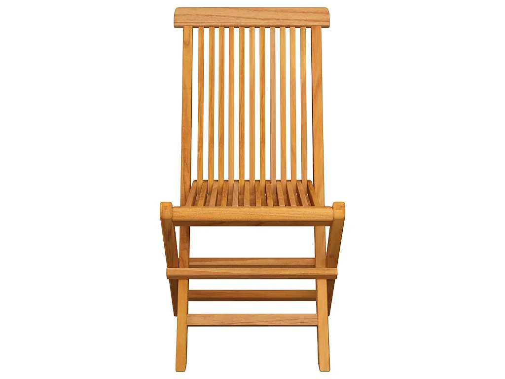 Chaises pliantes avec coussins rouge vin, 6 pièces, en teck massif