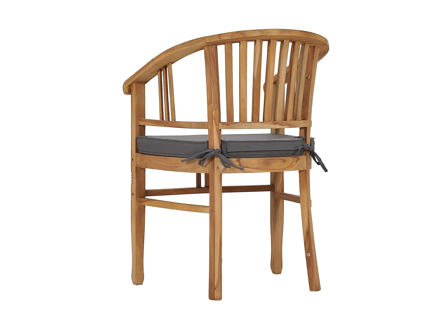 Cadeiras de jardim c/ almofadões 2 pcs madeira de teca maciça