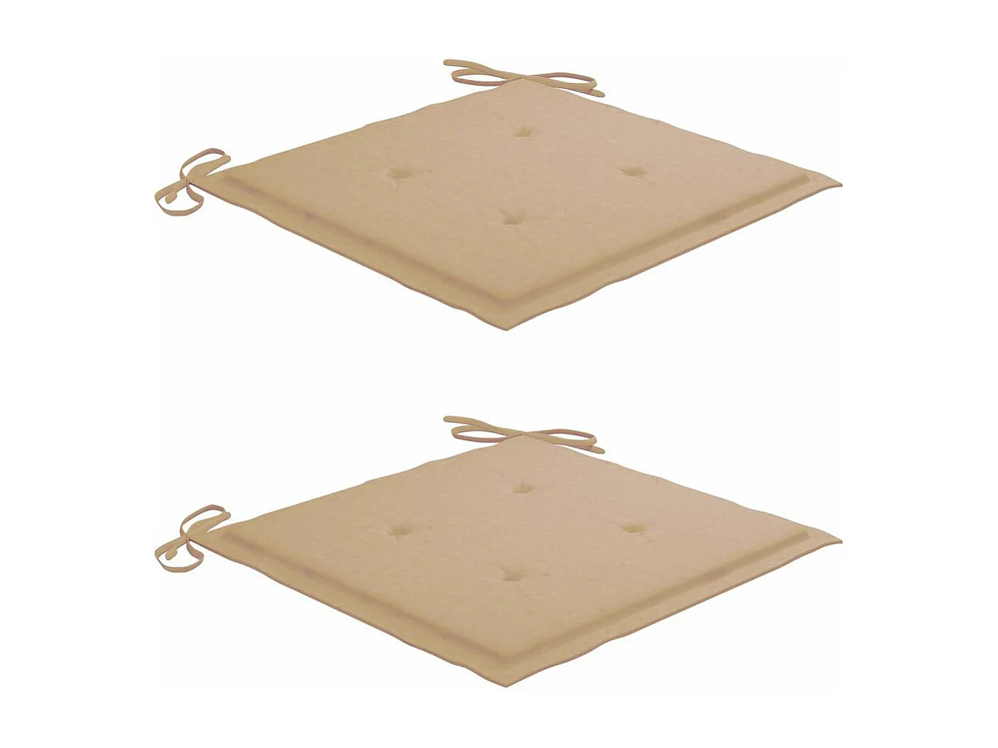 Chaises pliables d'extérieur lot de 2 et coussins Bois d'acacia