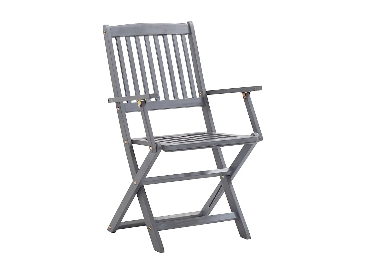 Chaises pliables d'extérieur lot de 2 et coussins Bois d'acacia