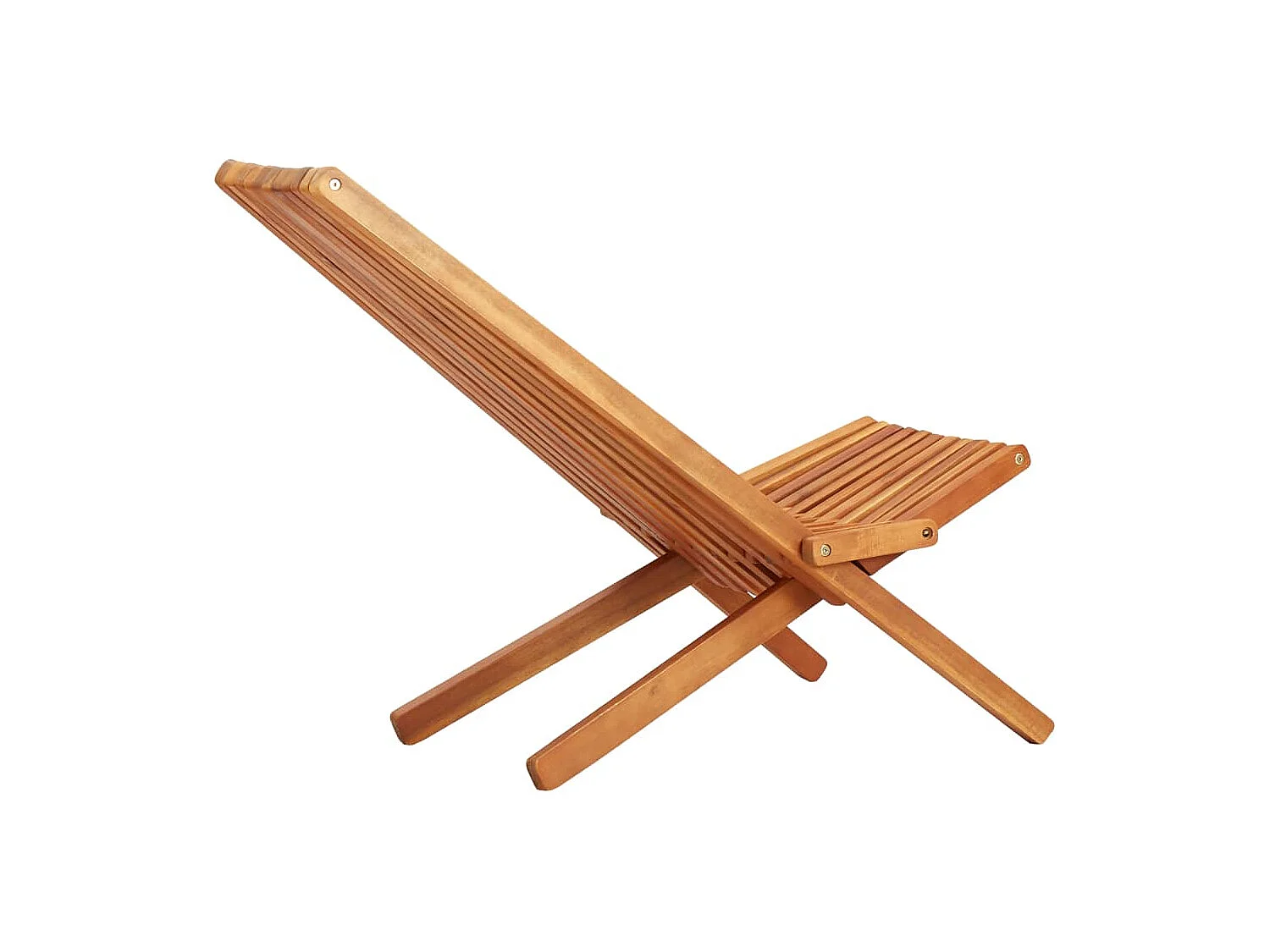 Loungestoelen inklapbaar 2 st massief acaciahout