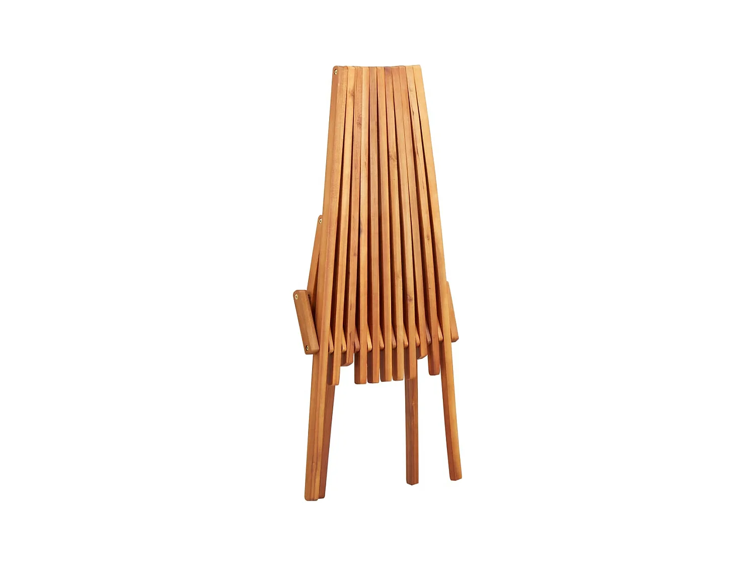 Loungestoelen inklapbaar 2 st massief acaciahout