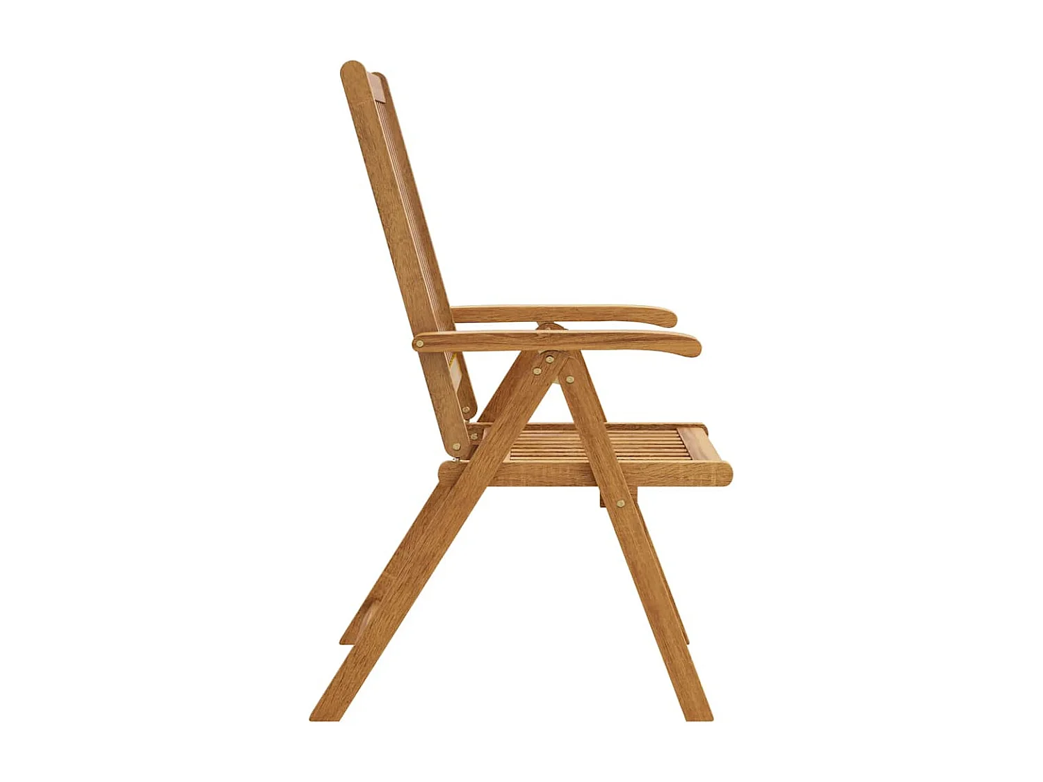 Chaises pliables de jardin lot de 2 Bois solide d'acacia Marron