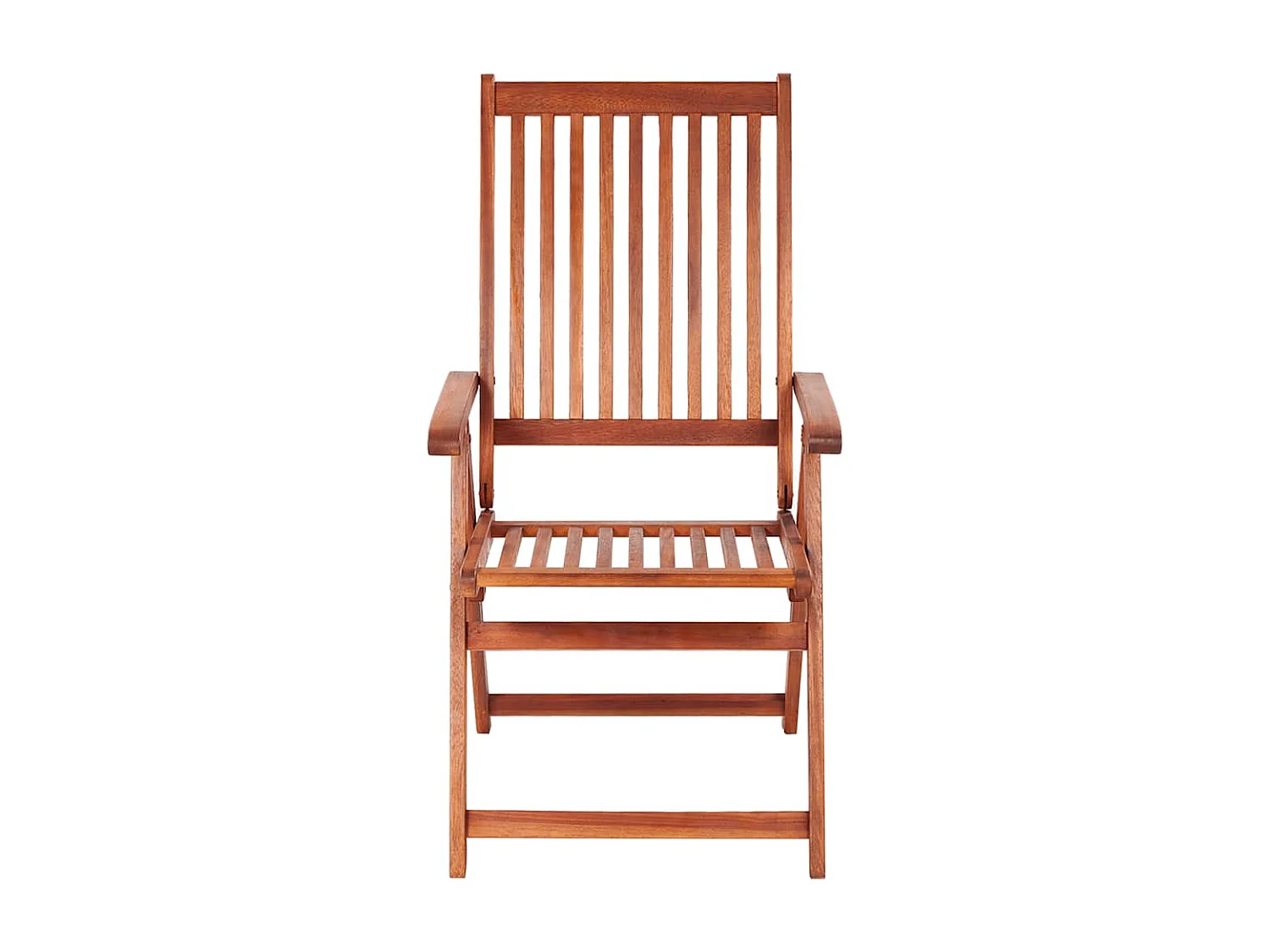 Chaises pliables de jardin lot de 2 Bois solide d'acacia Marron