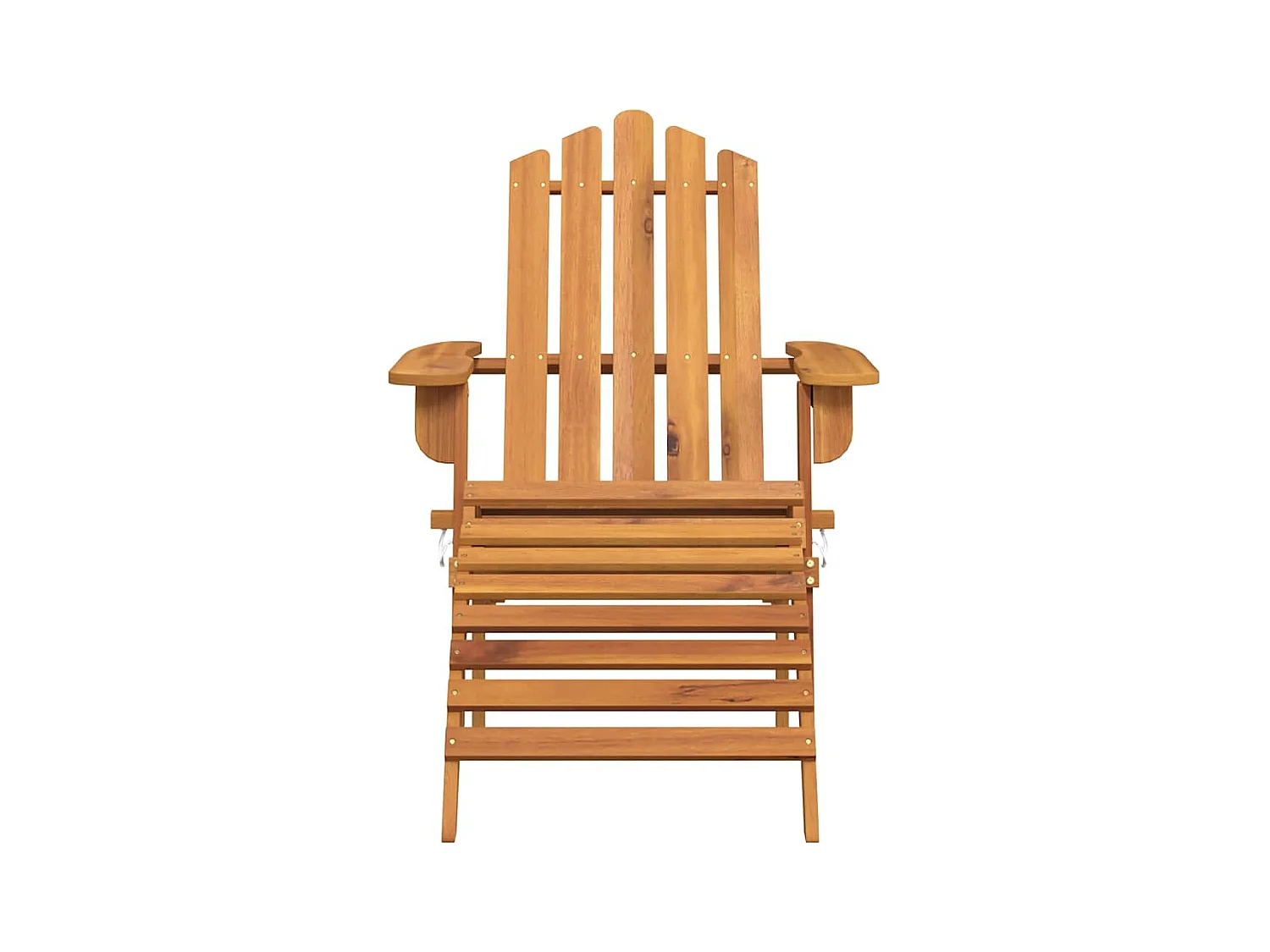 Adirondack tuinstoel met voetensteun massief acaciahout