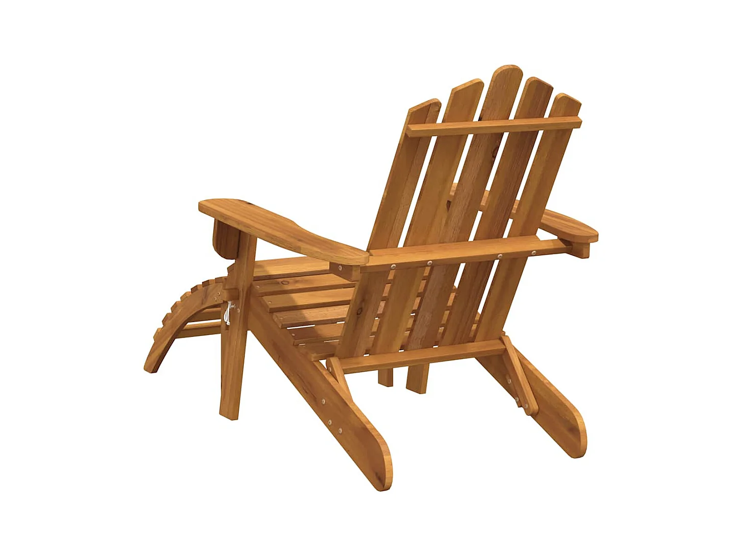 Adirondack tuinstoel met voetensteun massief acaciahout