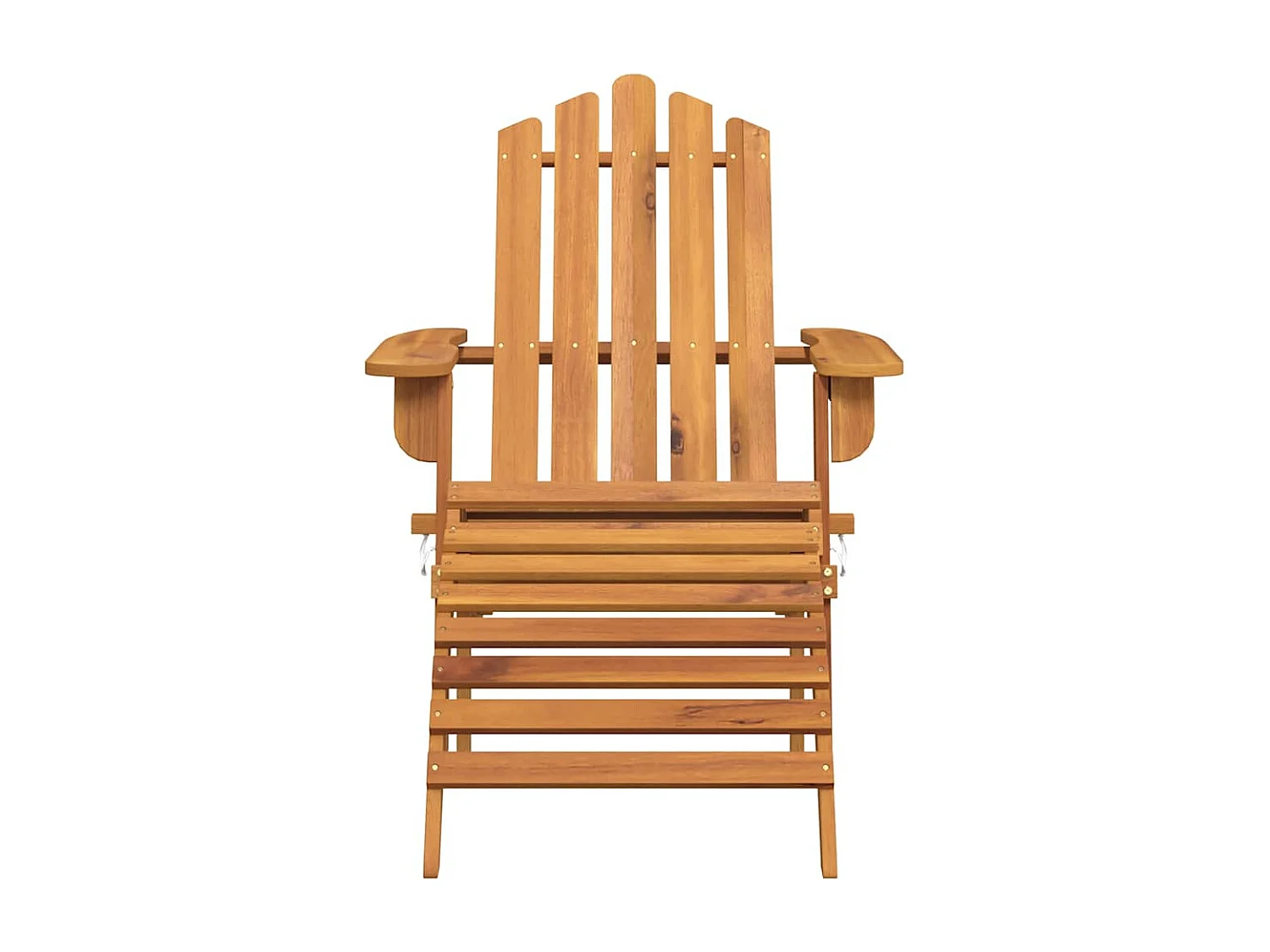 Chaise de jardin Adirondack et repose-pied Bois d'acacia massif