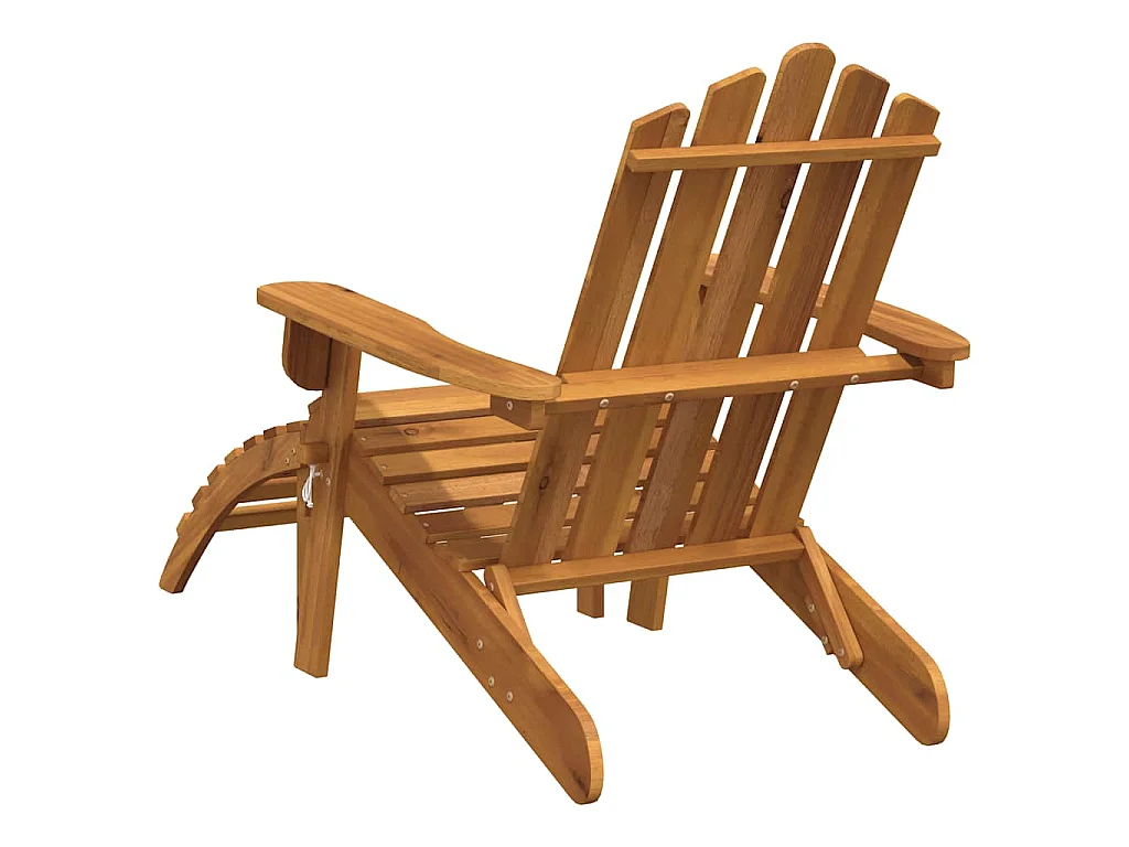 Adirondack-Gartenstuhl mit Fußstütze Massivholz Akazie