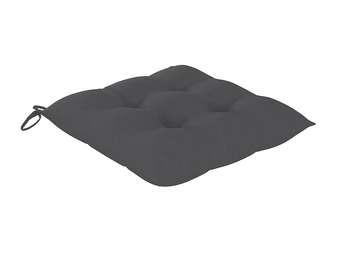 Chaises de jardin lot de 6 avec coussins Bois de teck massif