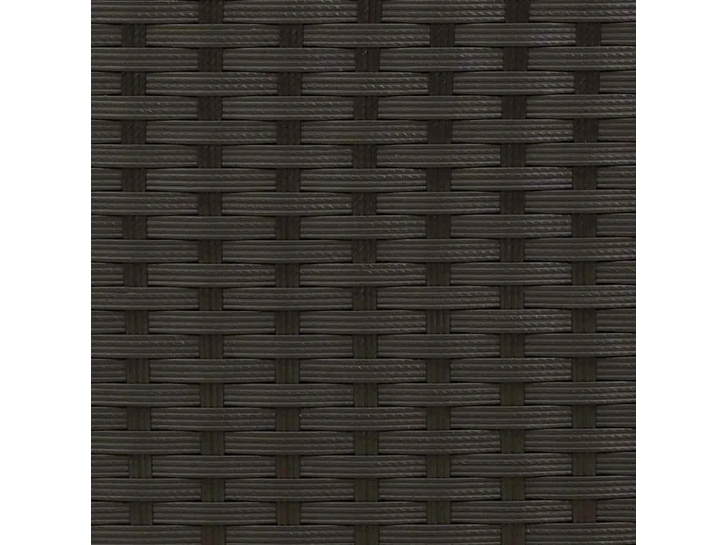 Chaises empilables d'extérieur lot de 2 Résine tressée Noir