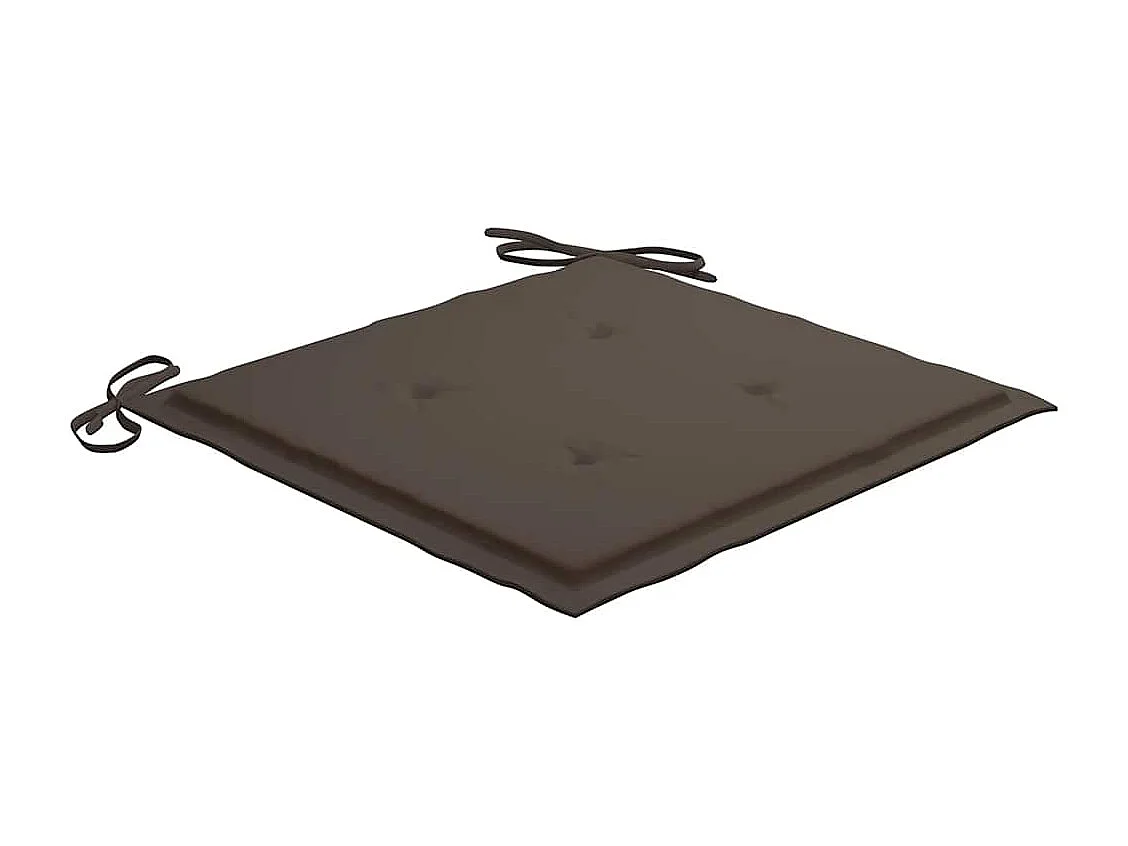 Stoelen Batavia 4 st met kussens massief teakhout