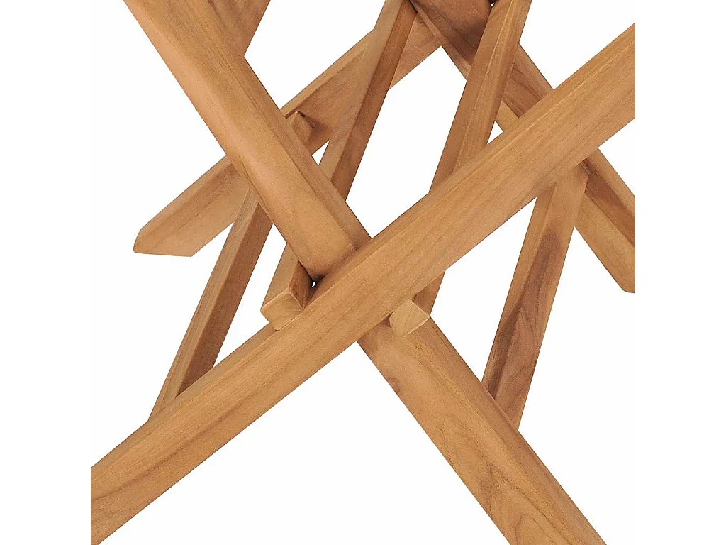 Sedie da Giardino Pieghevoli 2 pz in Legno Massello di Teak