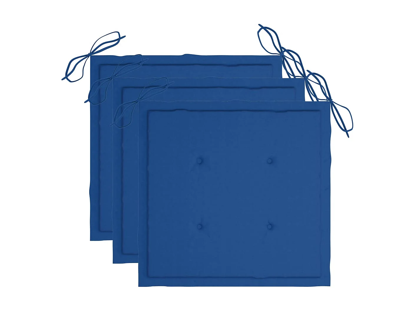 Garten-Essstühle mit Kissen 3 Stk. Massivholz Akazie