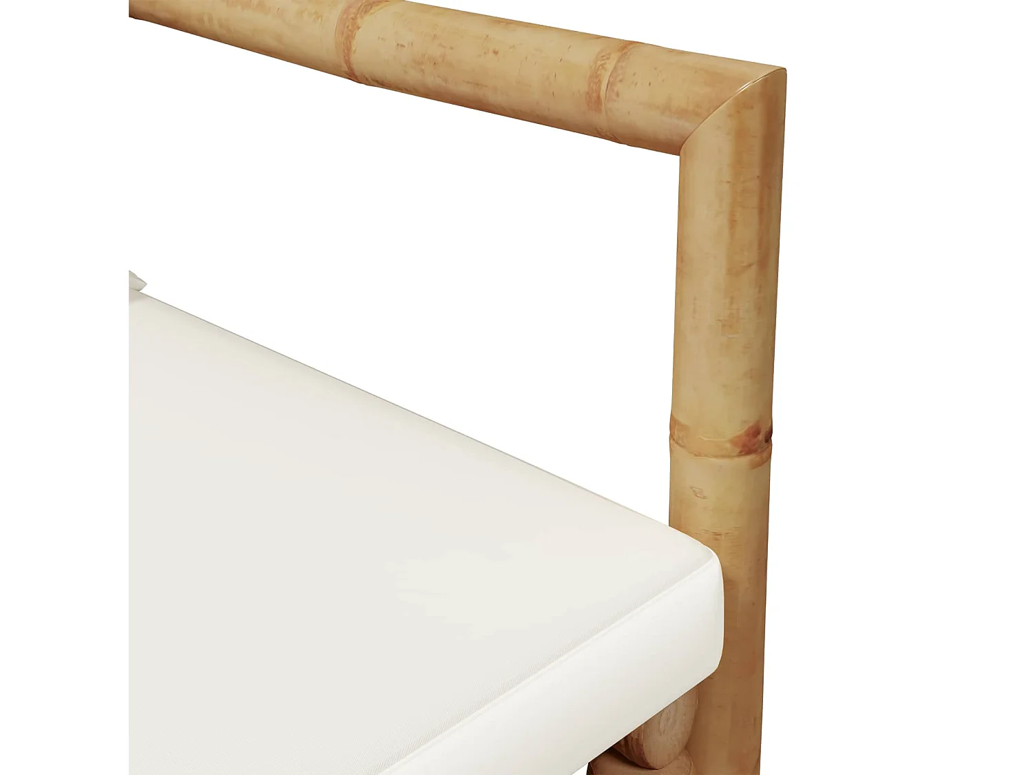 Chaises de jardin lot de 2 avec coussins et oreillers Bambou