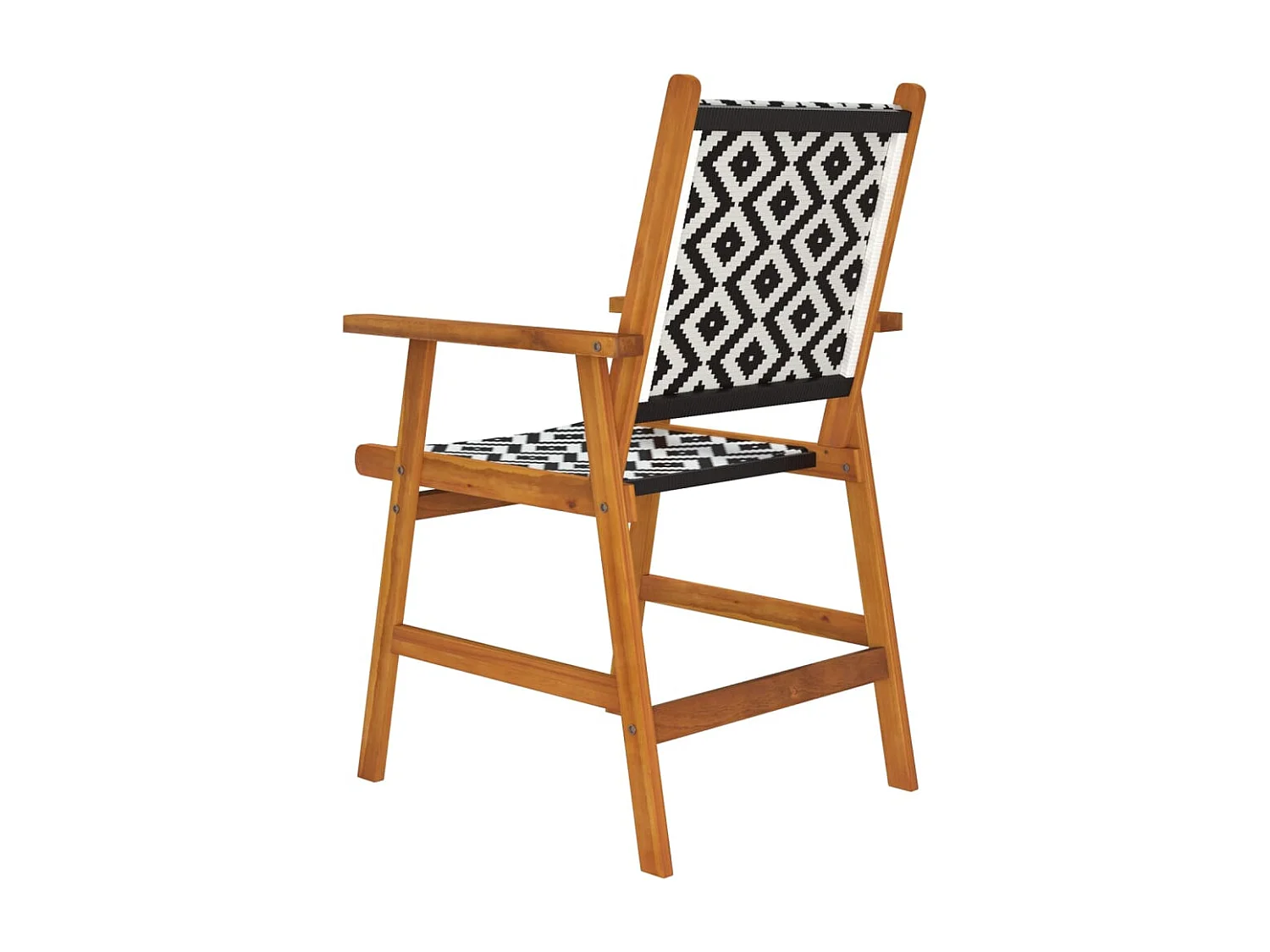 Chaises de jardin lot de 2 Bois d'acacia solide