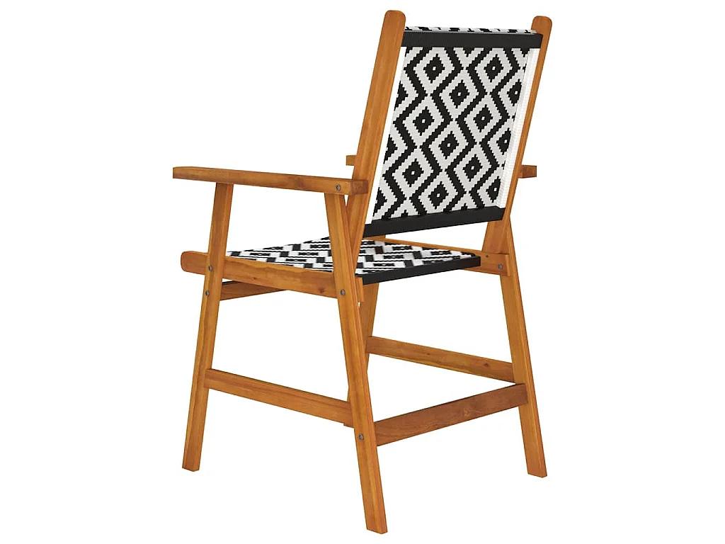 Chaises de jardin lot de 2 Bois d'acacia solide