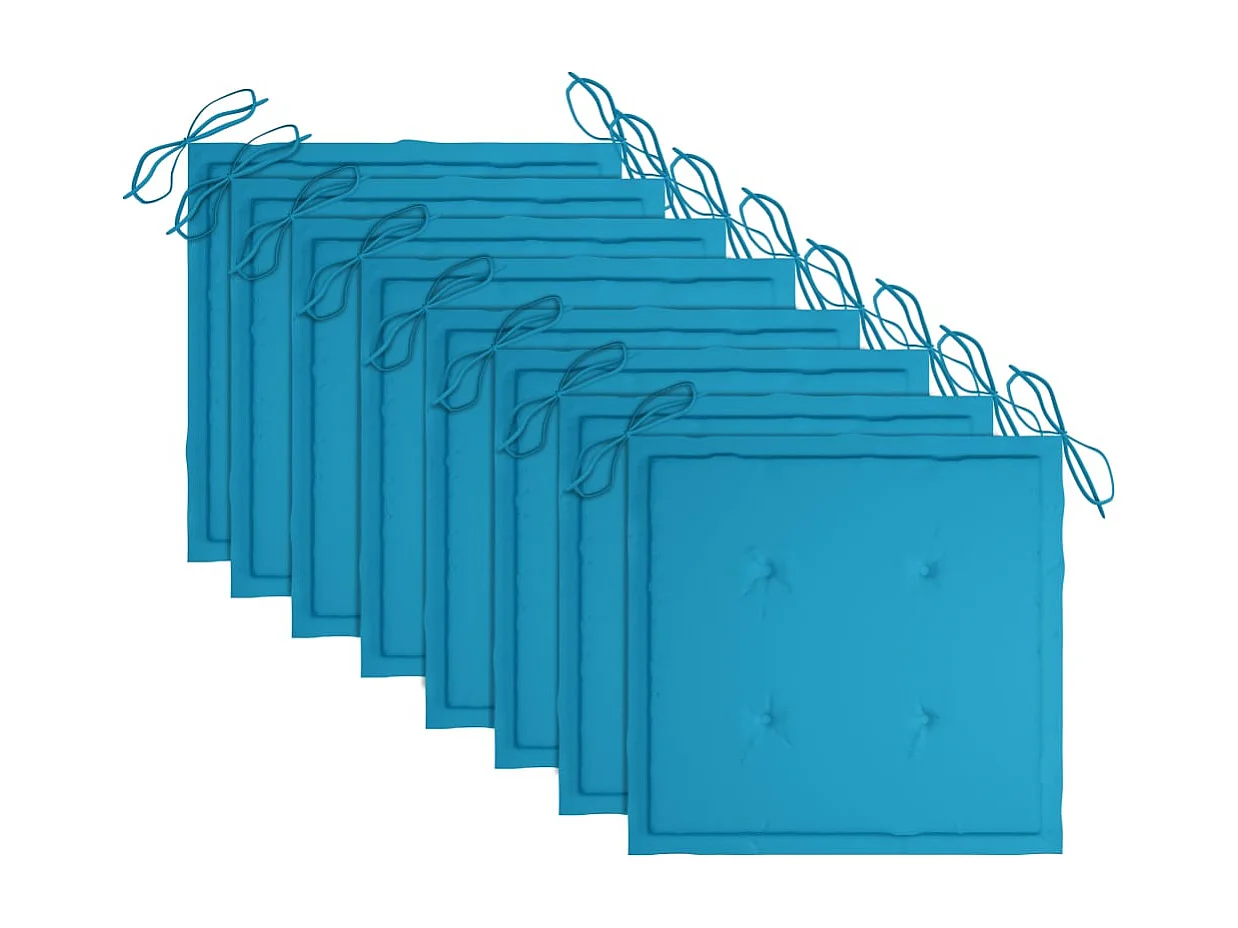 Klappbare Gartenstühle 8 Stk. mit Kissen Massivholz Akazie