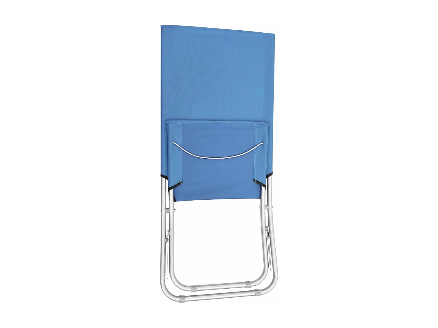 Chaises de plage pliables lot de 2 Bleu Tissu