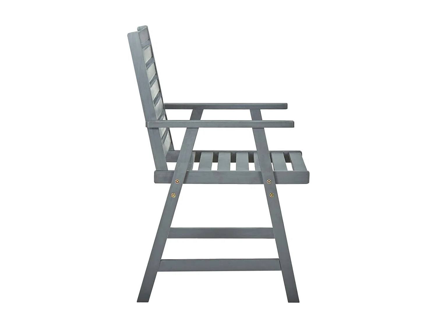 Tuinstoelen 3 st met kussens massief acaciahout