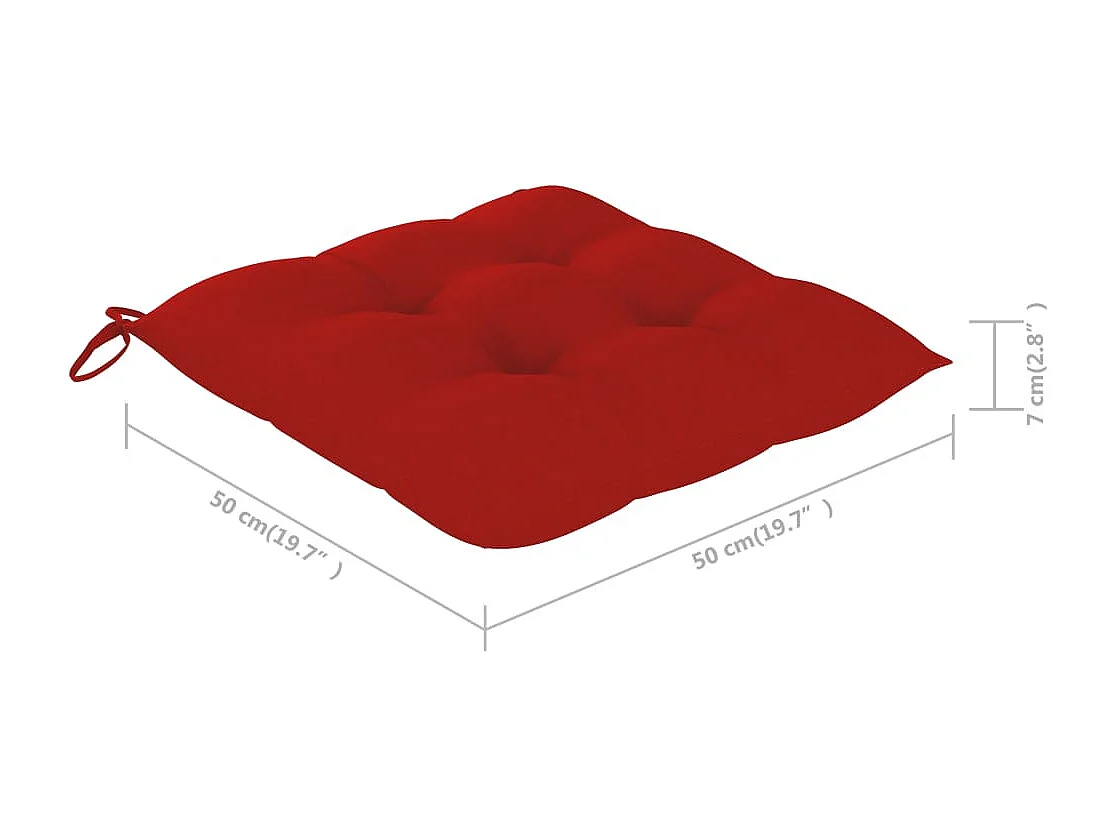Cadeiras de jantar jardim c/ almofadões 2 pcs acácia maciça