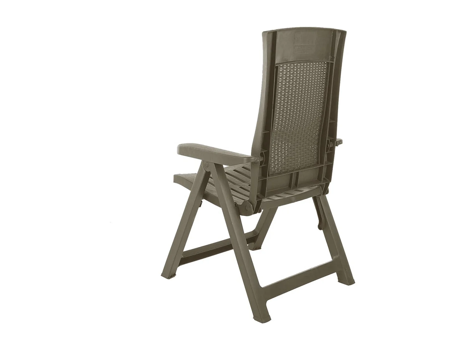 Cadeiras de jardim reclináveis 2 pcs plástico mocca