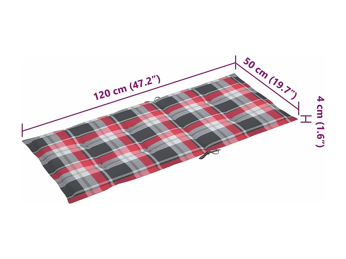 Silla mecedora con cojín bambú