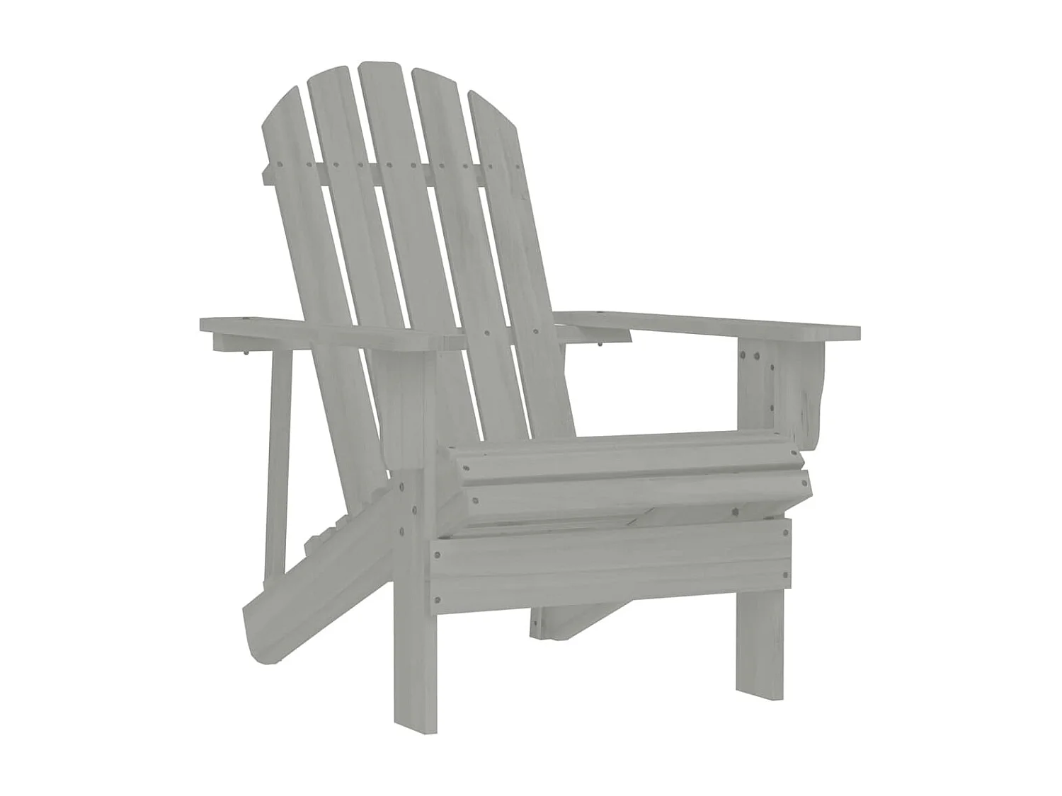 Tuinstoel hout grijs