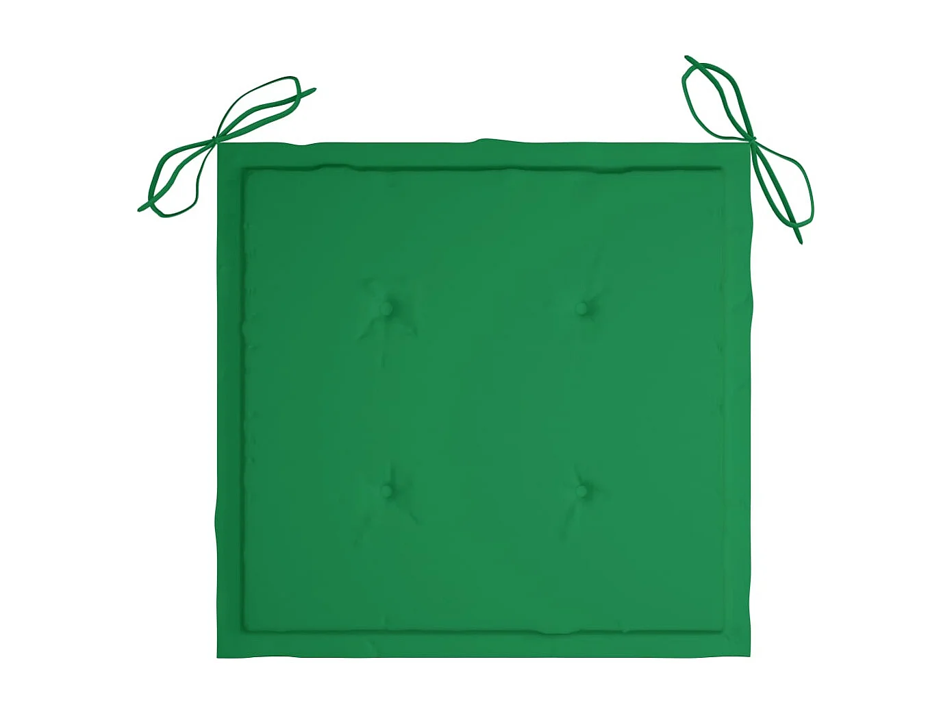 Cadeiras Batávia c/ almofadões verde 2 pcs teca maciça