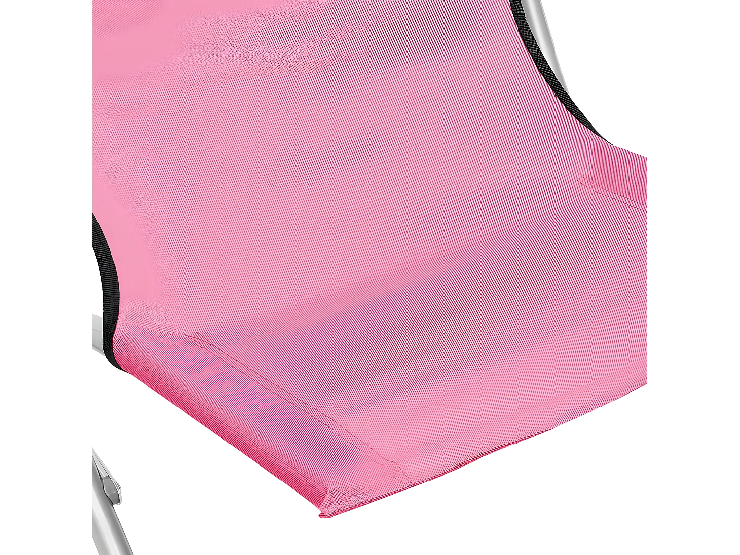 Chaises de plage pliables lot de 2 Rose Tissu