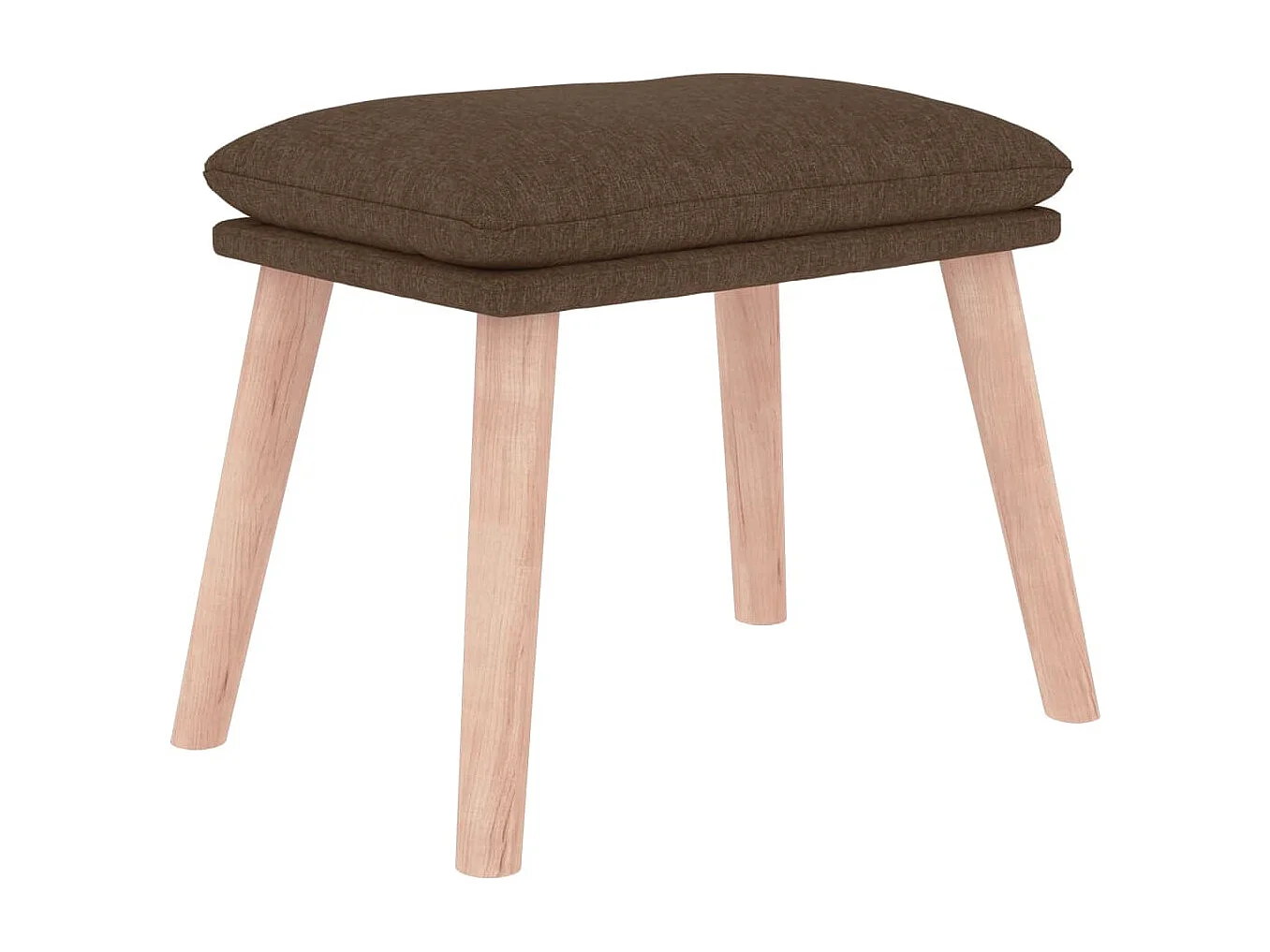 Apoio de pés tecido 45x29,5x35 castanho