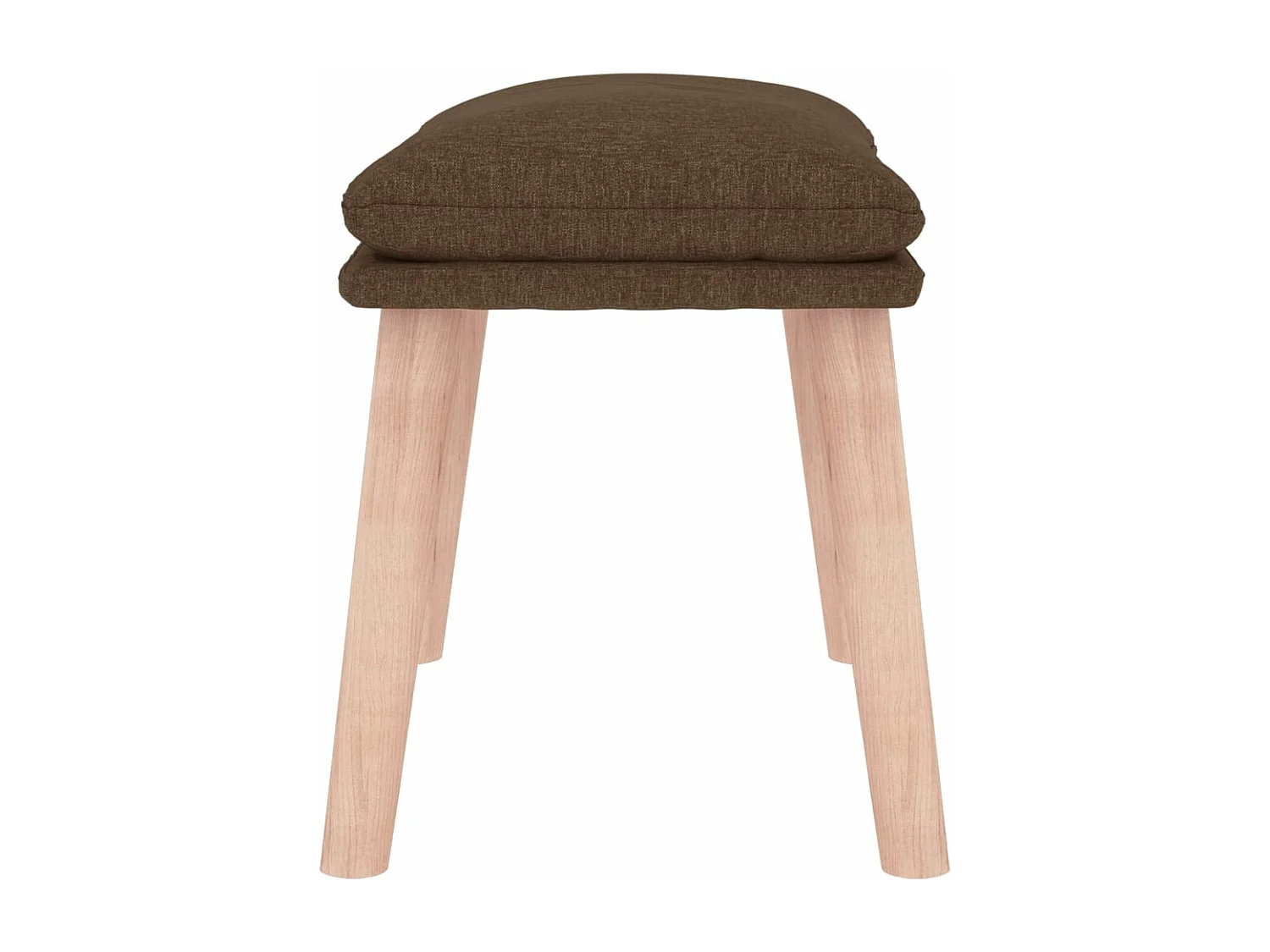 Apoio de pés tecido 45x29,5x35 castanho