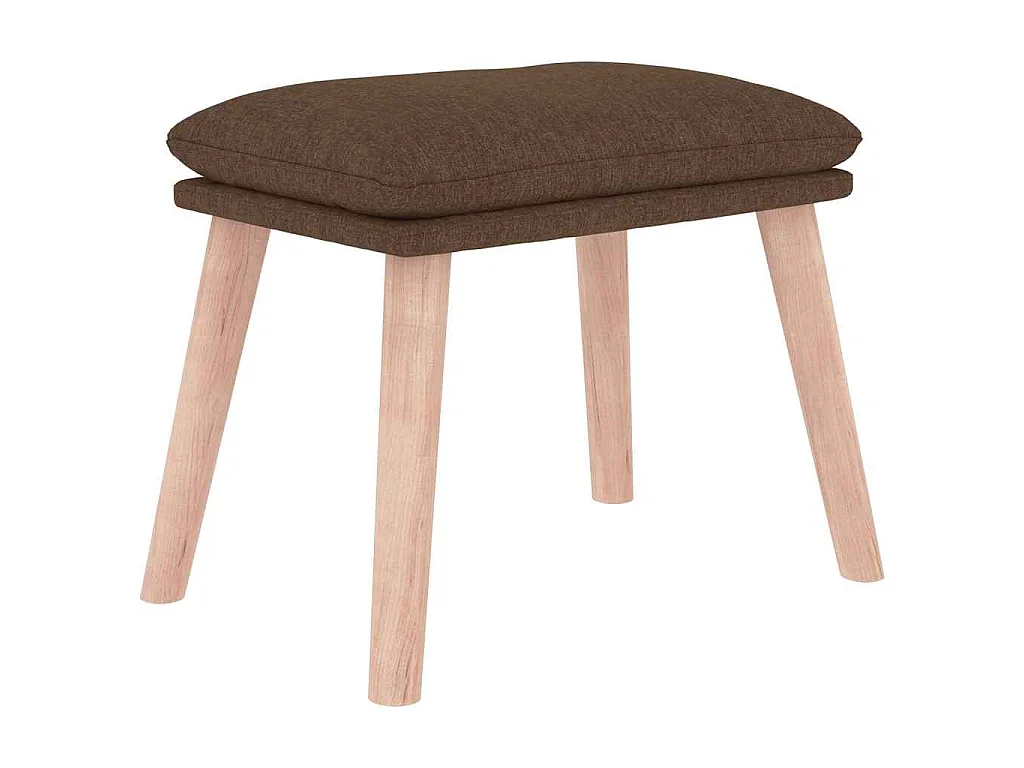Repose-pied Marron 45x29,5x35 cm Tissu